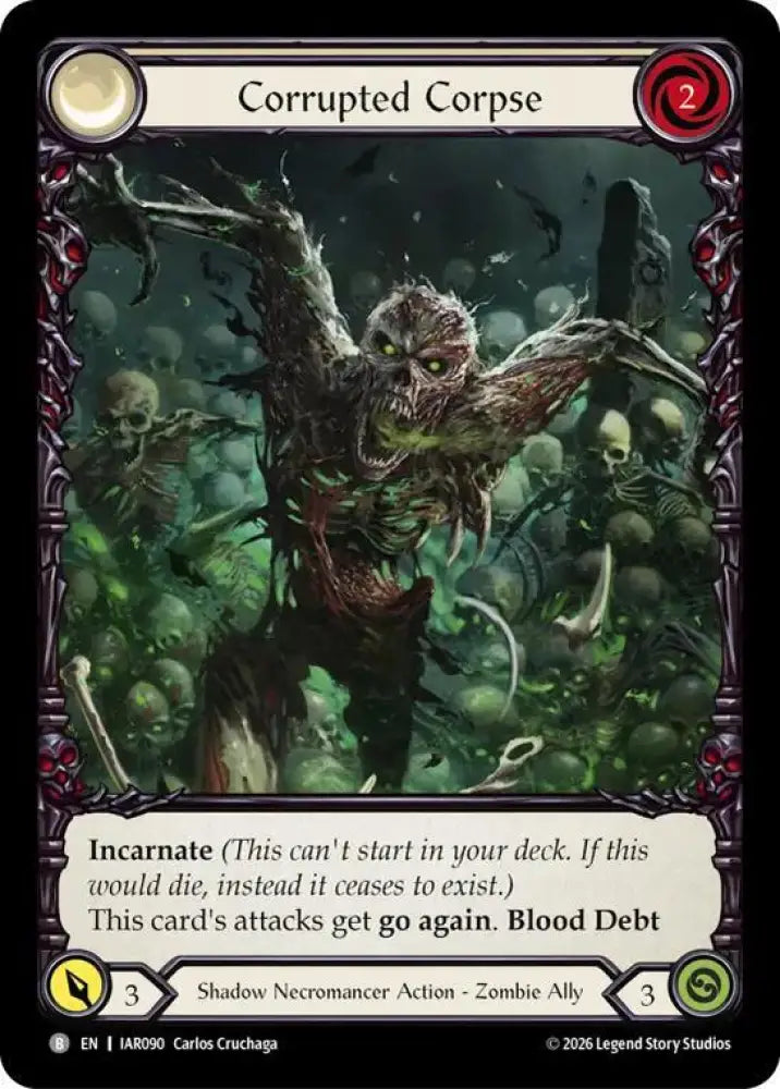Corrupted Corpse (Extended Art) (IAR090) [Usurp the Shadow Throne Pre-release Cards]