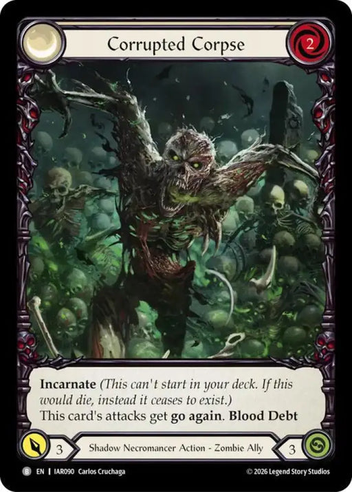 Corrupted Corpse (Extended Art) (IAR090) [Usurp the Shadow Throne Pre-release Cards]