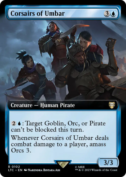 Corsairs of Umbar (Extended Art) [The Lord of the Rings: Tales of Middle-Earth Commander] - MTG Single