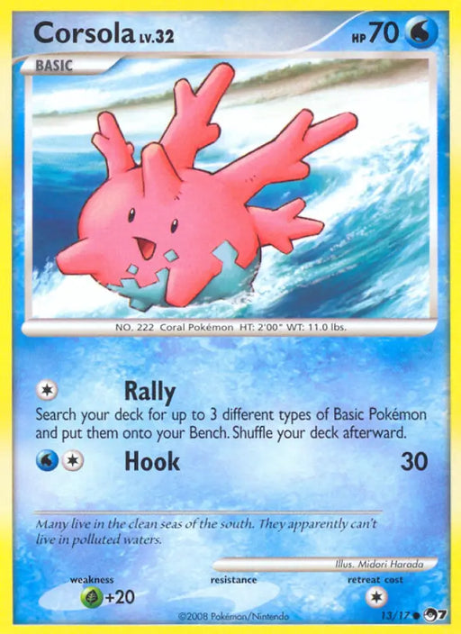 Corsola (13/17) [POP Series 7] - Pokemon Single