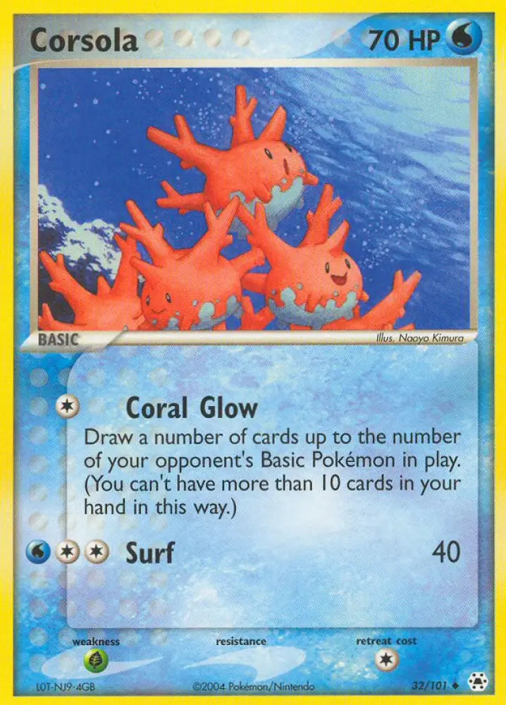Corsola (32/101) [EX: Hidden Legends] - Pokemon Single