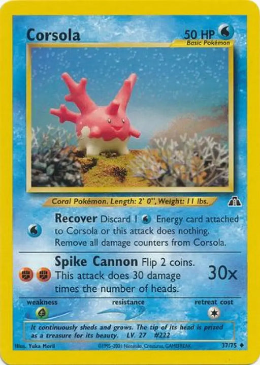 Corsola (37/75) [Neo Discovery Unlimited] - Pokemon Single