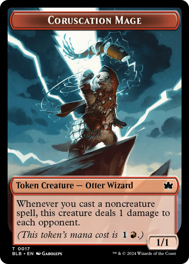 Coruscation Mage Token [Bloomburrow Tokens] - MTG Single