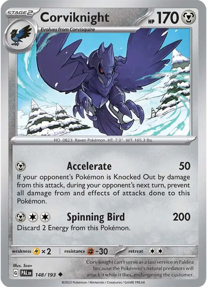 Corviknight (148/193) [Scarlet & Violet: Paldea Evolved] - Pokemon Single