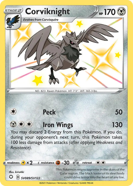 Corviknight (SV089/SV122) [Sword & Shield: Shining Fates] - Pokemon Single