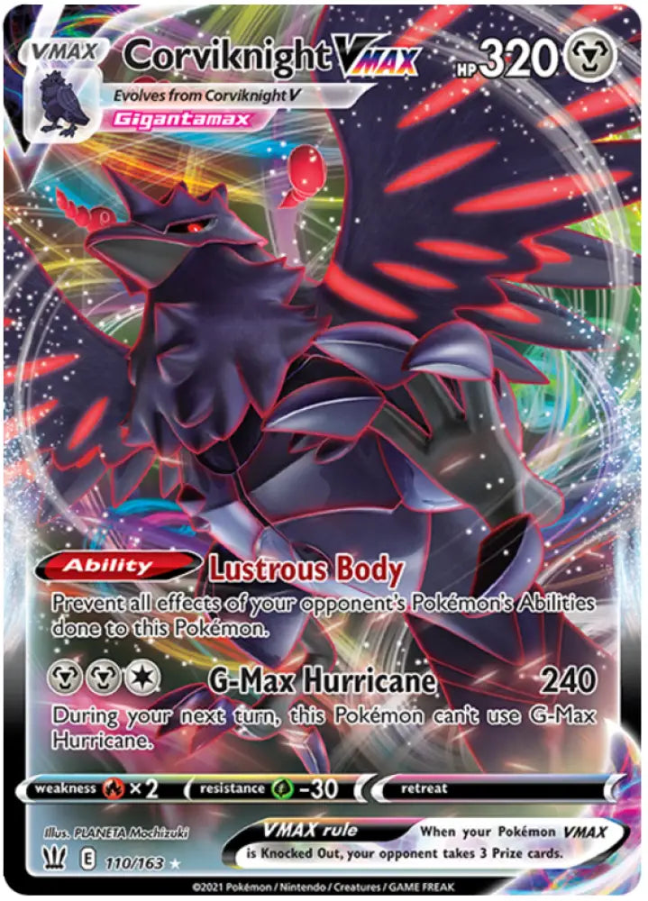 Corviknight VMAX (110/163) [Sword & Shield: Battle Styles] - Pokemon Single