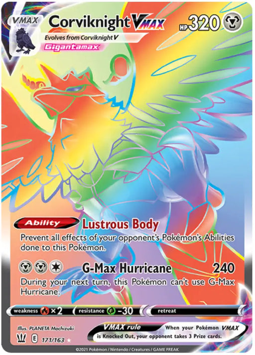 Corviknight VMAX (171/163) [Sword & Shield: Battle Styles] - Pokemon Single