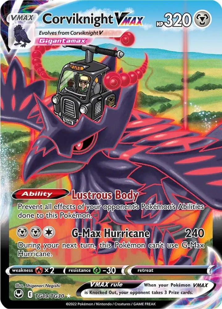 Corviknight VMAX (TG19/TG30) [Sword & Shield: Silver Tempest] - Pokemon Single