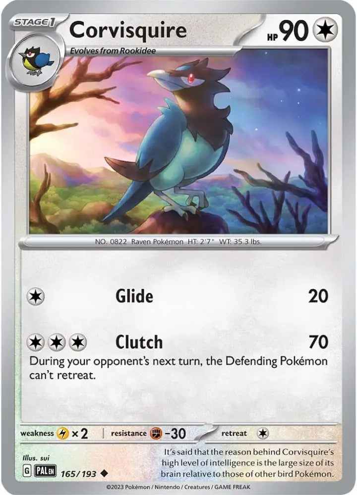 Corvisquire (165/193) [Scarlet & Violet: Paldea Evolved] - Pokemon Single