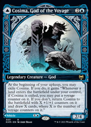Cosima God of the Voyage // The Omenkeel (Showcase) [Kaldheim] - MTG Single