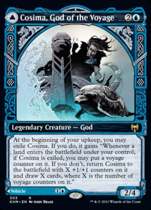 Cosima God of the Voyage // The Omenkeel (Showcase) [Kaldheim] - MTG Single