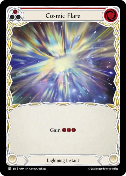 Cosmic Flare (Red) (OMN187) [Omens of the Third Age]