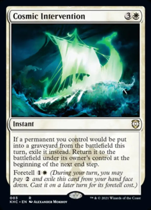 Cosmic Intervention [Kaldheim Commander] - MTG Single