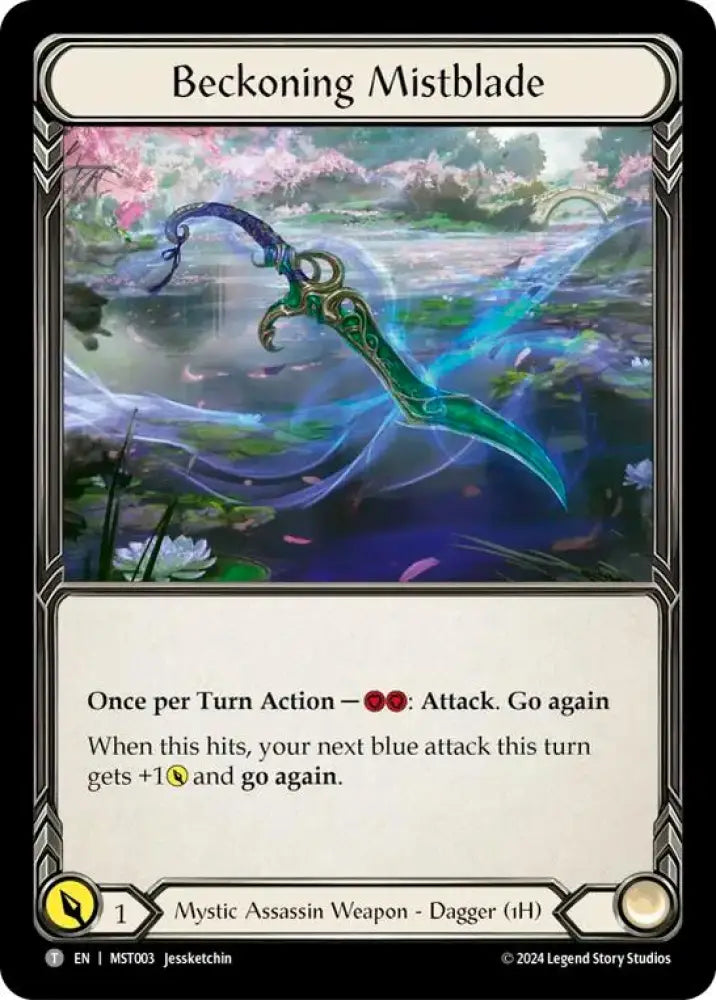 Cosmo Scroll of Ancestral Tapestry // Beckoning Mistblade [Part the Mistveil] - Flesh And Blood Single
