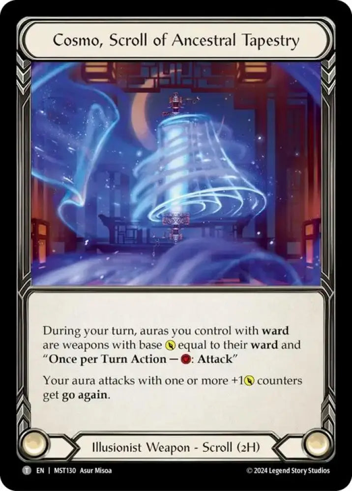 Cosmo Scroll of Ancestral Tapestry // Beckoning Mistblade [Part the Mistveil] - Flesh And Blood Single