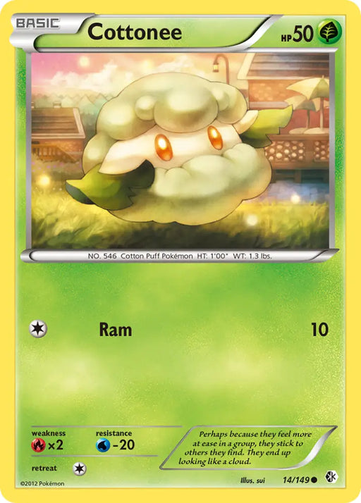 Cottonee (14/149) [Black & White: Boundaries Crossed] - Pokemon Single