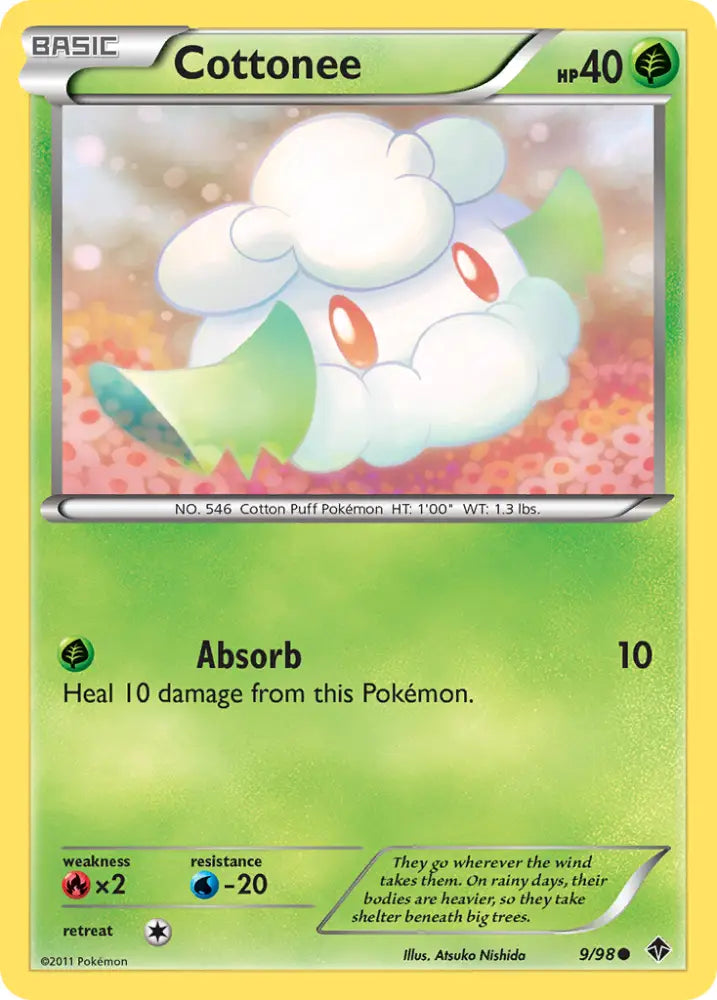 Cottonee (9/98) [Black & White: Emerging Powers] - Pokemon Single