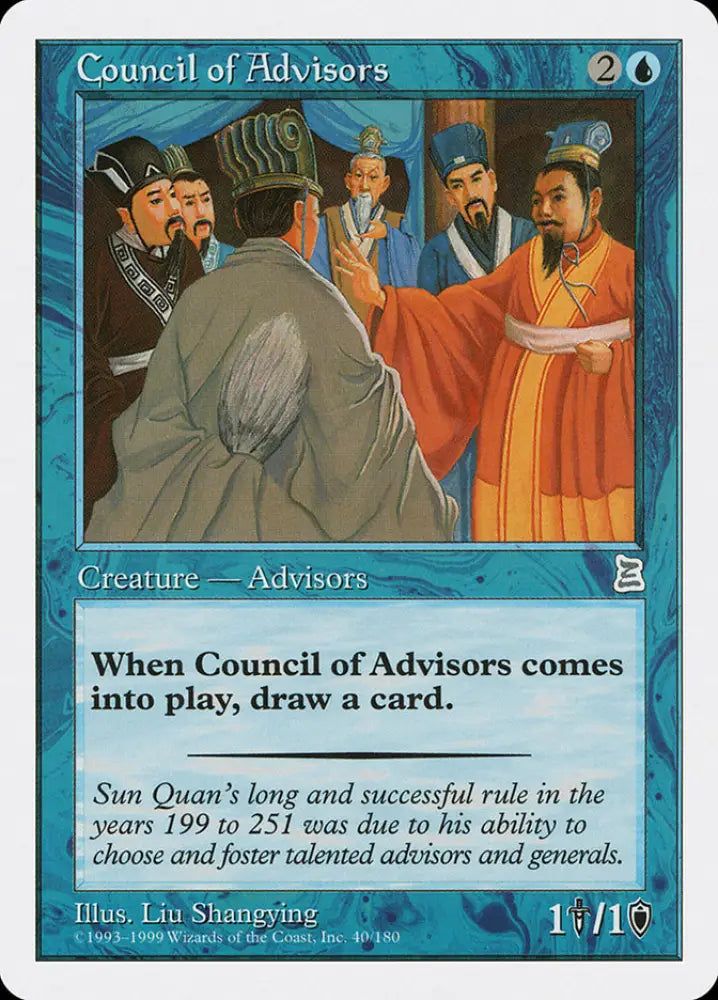 Council of Advisors [Portal Three Kingdoms] - MTG Single