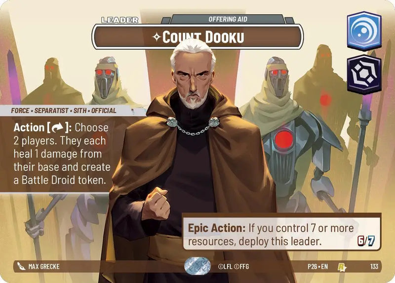 Count Dooku - Offering Aid (133) [Galactic Championship 2026]