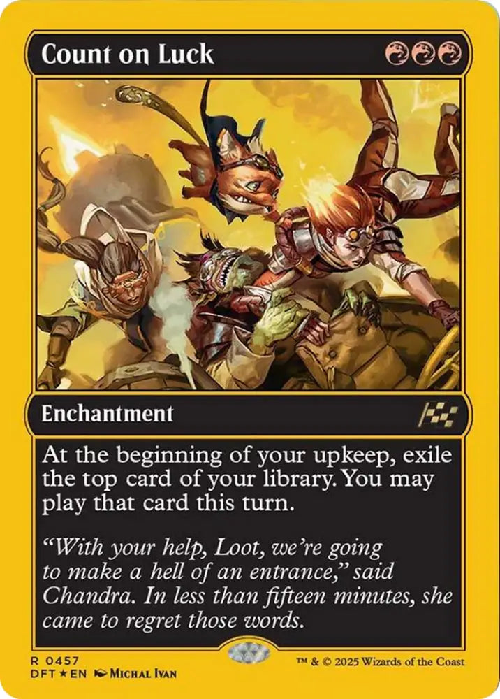 Count on Luck (First-Place Foil) [Aetherdrift] - MTG Single