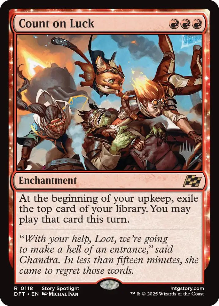 Count on Luck (Promo Pack) [Aetherdrift Promos] - MTG Single