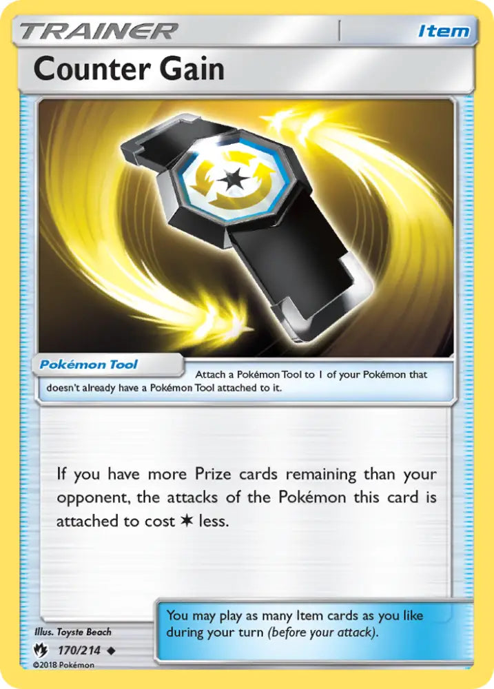 Counter Gain (170/214) [Sun & Moon: Lost Thunder] - Pokemon Single