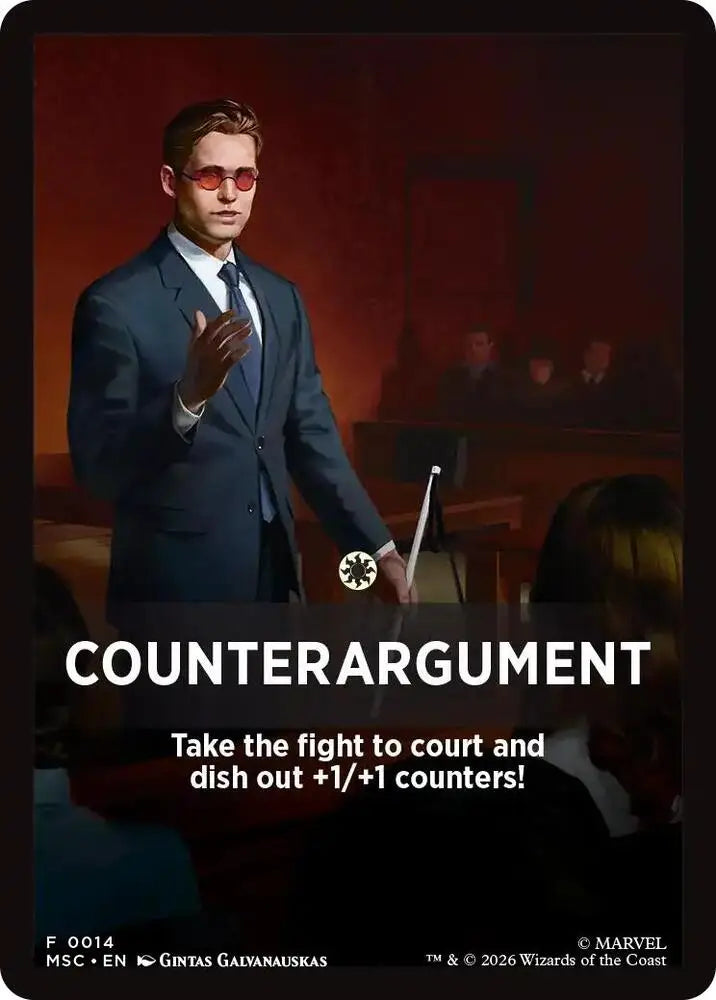 Counterargument Theme Card (14) [Marvel Super Heroes Commander]