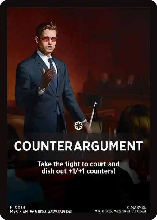 Counterargument Theme Card (14) [Marvel Super Heroes Commander]