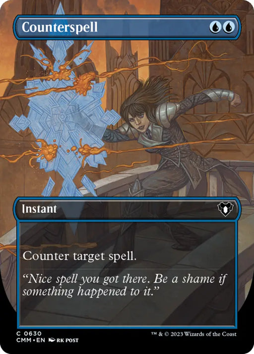 Counterspell (Borderless Alternate Art) [Commander Masters] - MTG Single