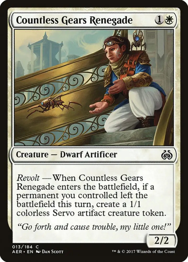 Countless Gears Renegade [Aether Revolt] - MTG Single