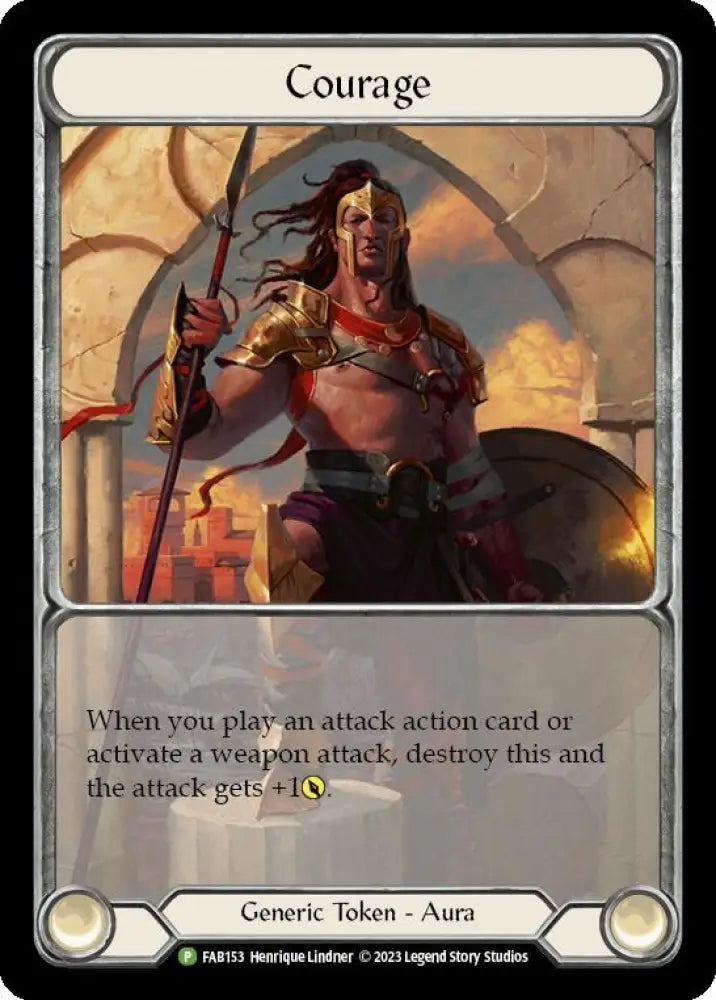 Courage [FAB153] (Promo) Cold Foil - Flesh And Blood Single