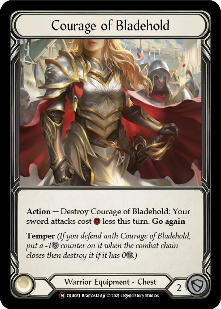 Courage of Bladehold [Crucible of War Unlimited] Unlimited Rainbow Foil - Flesh And Blood Single