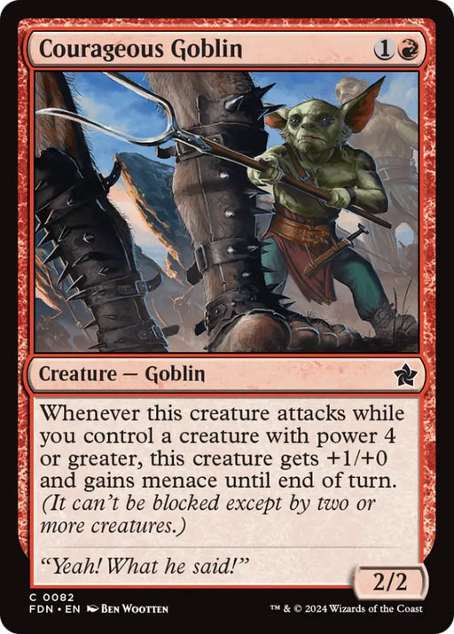 Courageous Goblin [Foundations] - MTG Single