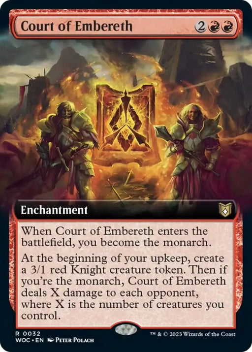 Court of Embereth (Extended Art) [Wilds of Eldraine Commander] - MTG Single