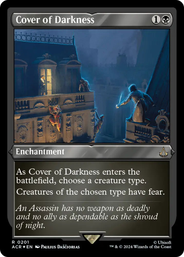 Cover of Darkness (Foil Etched) [Assassin’s Creed] - MTG Single