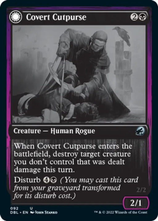 Covert Cutpurse // Covetous Geist [Innistrad: Double Feature] - MTG Single