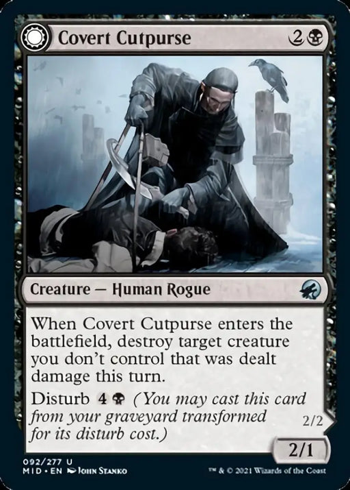 Covert Cutpurse // Covetous Geist [Innistrad: Midnight Hunt] - MTG Single