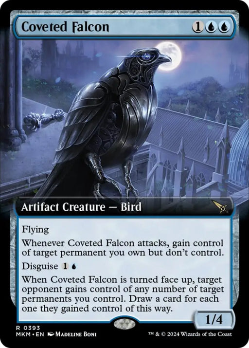 Coveted Falcon (Extended Art) [Murders at Karlov Manor] - MTG Single