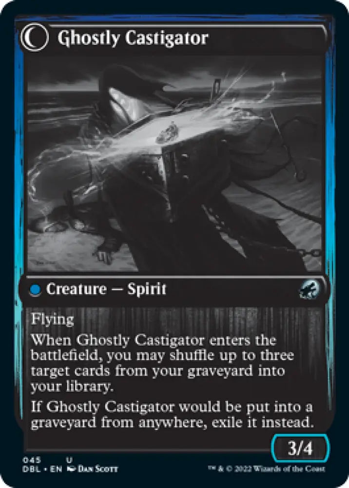 Covetous Castaway // Ghostly Castigator [Innistrad: Double Feature] - MTG Single