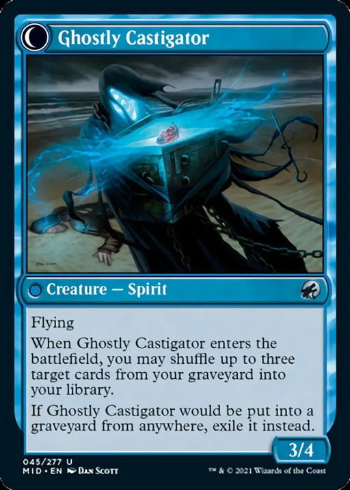 Covetous Castaway // Ghostly Castigator [Innistrad: Midnight Hunt] - MTG Single
