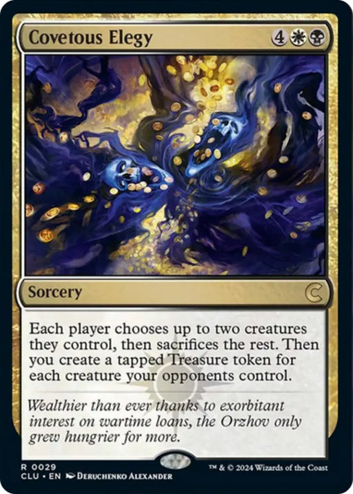Covetous Elegy [Ravnica: Clue Edition] - MTG Single