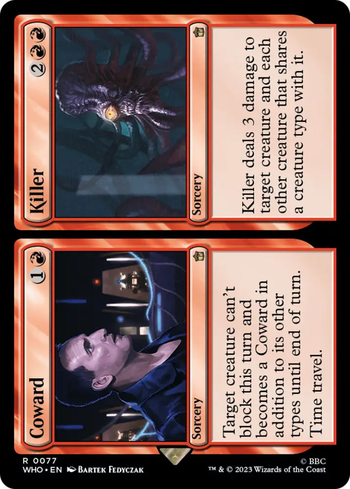 Coward // Killer [Doctor Who] - MTG Single