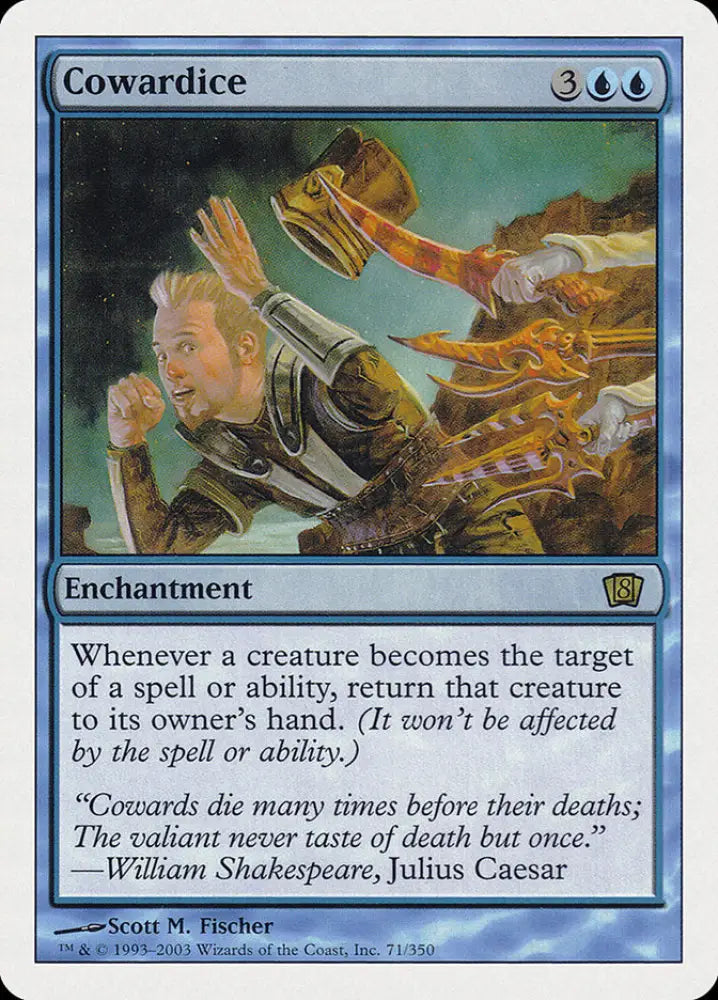Cowardice (71) [Eighth Edition] - MTG Single