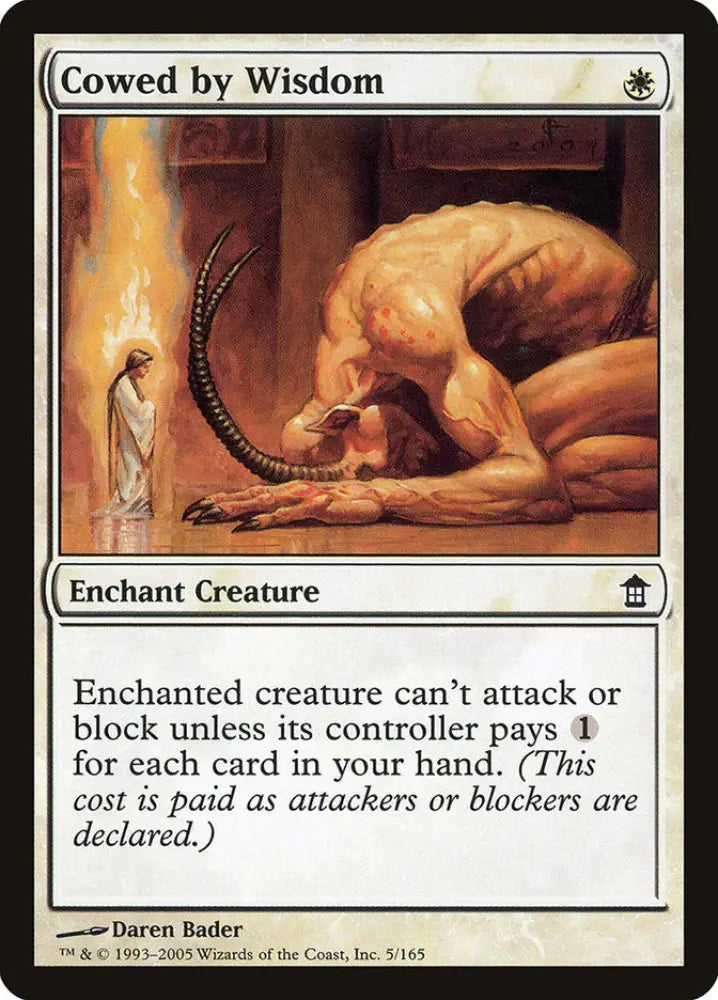 Cowed by Wisdom [Saviors of Kamigawa] - MTG Single