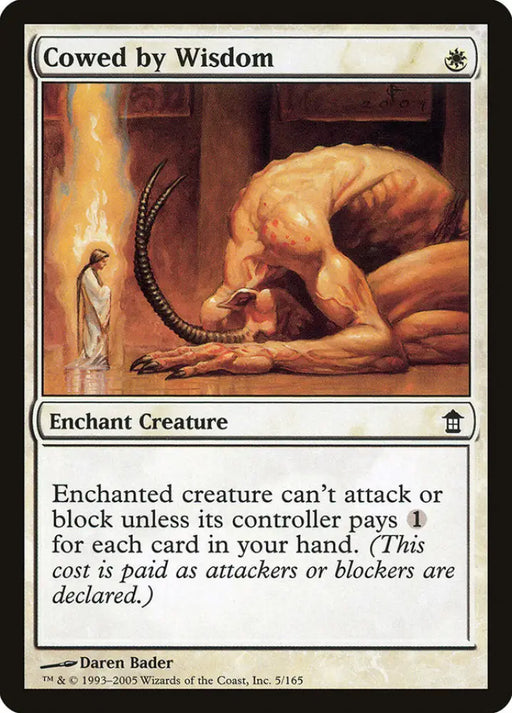 Cowed by Wisdom [Saviors of Kamigawa] - MTG Single