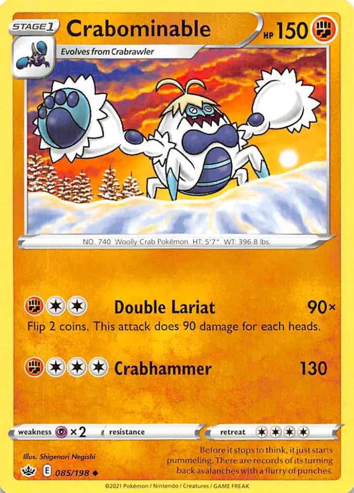 Crabominable (085/198) [Sword & Shield: Chilling Reign] - Pokemon Single