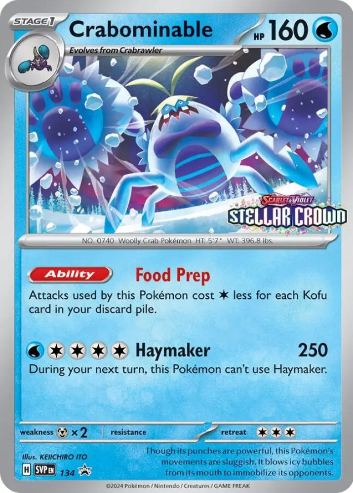 Crabominable (SVP134) [Scarlet & Violet: Black Star Promos] - Pokemon Single