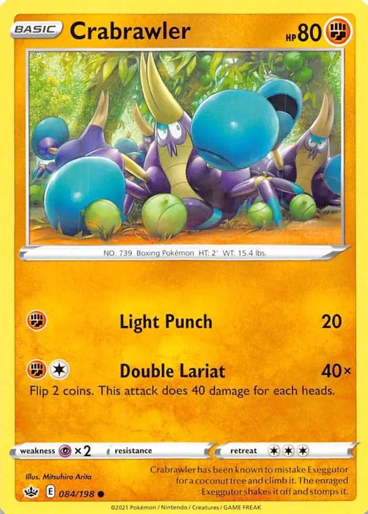 Crabrawler (084/198) [Sword & Shield: Chilling Reign] - Pokemon Single