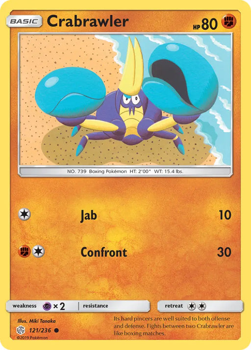 Crabrawler (121/236) [Sun & Moon: Cosmic Eclipse] - Pokemon Single