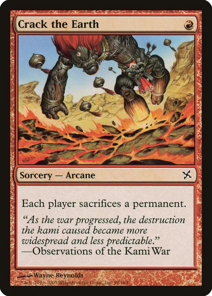 Crack the Earth [Betrayers of Kamigawa] - MTG Single